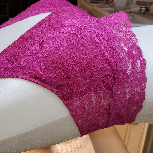 SOMA 💖NWT💖 Size Large Bralette Lace Racerback "Magenta" Color! 💖💖💖 - Picture 10 of 13